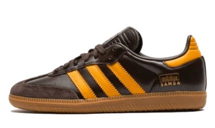 Adidas Samba OG Dark Brown Preloved Yellow